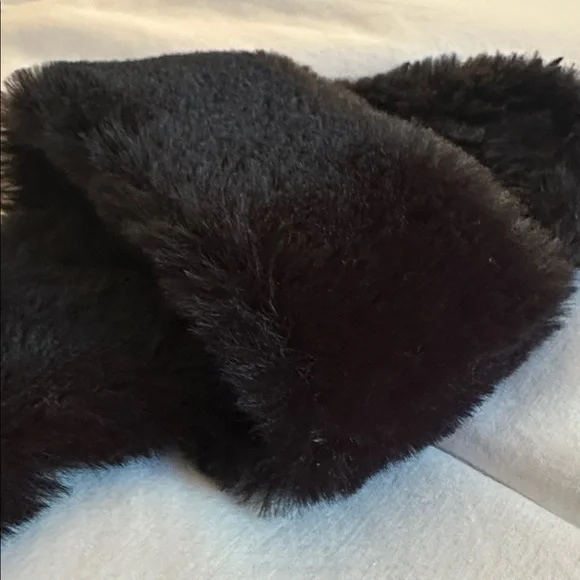 Aldo Plush Black Slippers - Picture 3 of 4